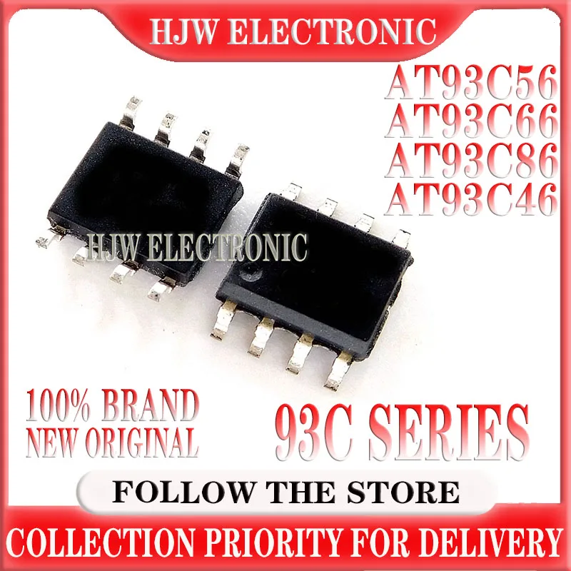 10pcs At93c46 At93c56 At93c66 93c46 93c56 93c66 At93c86 93c86 Sop8 Eeprom ( 2k New Original