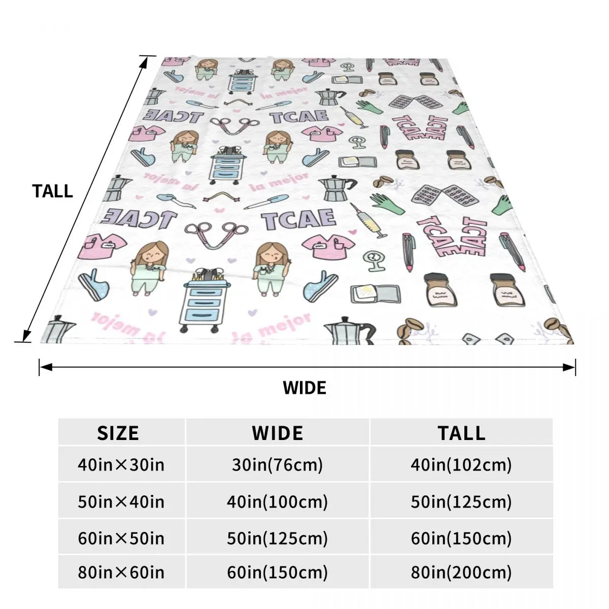 Doctor Nurse Blanket Enfermera En Apuros Merch Print Sofa Throw Blanket Relax Lightweight Thin for Outdoor Bedding Throws