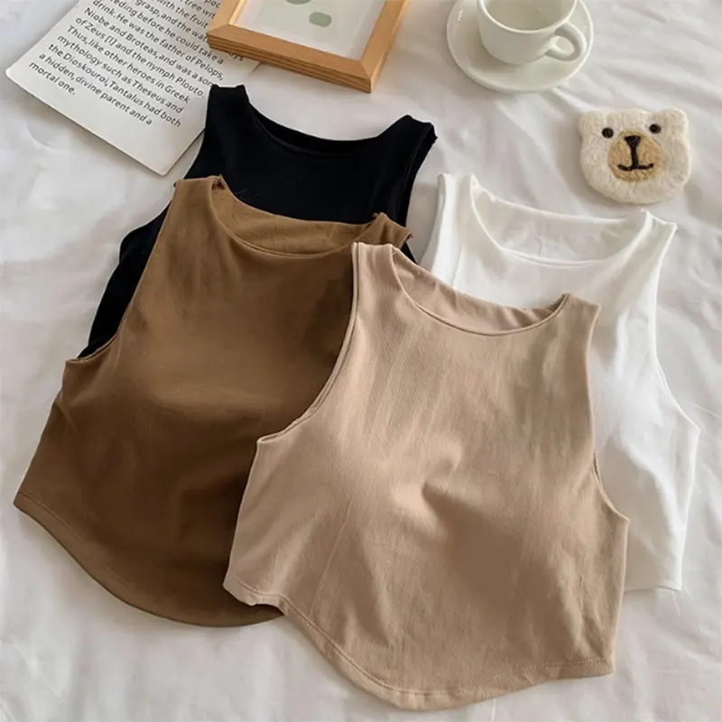 الصيف الرياضة المرأة حمالة صدر رياضية UnderwrVest كأس كامل سترة يوجا تشغيل تنفس تانك الأعلى قبالة الكتف أكمام بروتيل #2