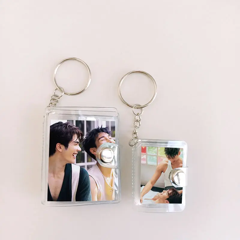 New Thailand Stars Drama Kinn KP Mile Apo MileApo Photo Mini Storage Album Keychain Pendant  Cute Mileapo Mini Album Gift