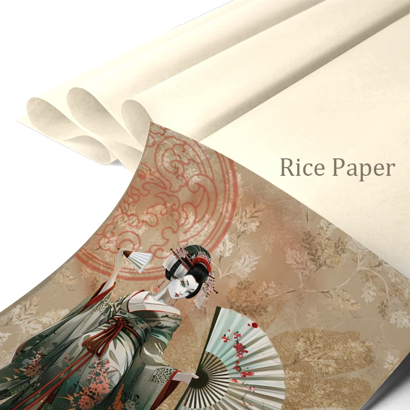 Rice Paper Original Design WuleeGifts Retro Japanese Scrapbooking Decoration Vintage Junk Journal S24070701 8PS Craft Papers