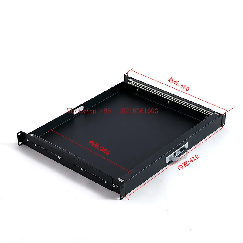 

19-дюймовый шкаф для клавиатуры 2U, выдвижной ящик, телескопический ящик для клавиатуры, перегородка, выдвижной лоток