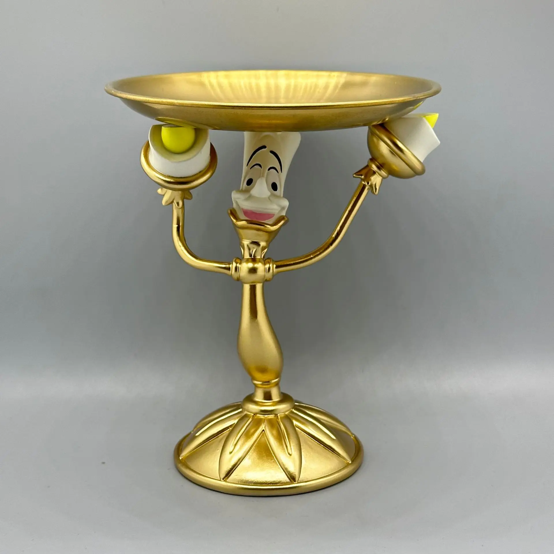 Anime Figure Beauty And The Beast Toys Night Lights Candlesticks Cogsworth Clock Ornaments Collectible Model Gift view 6