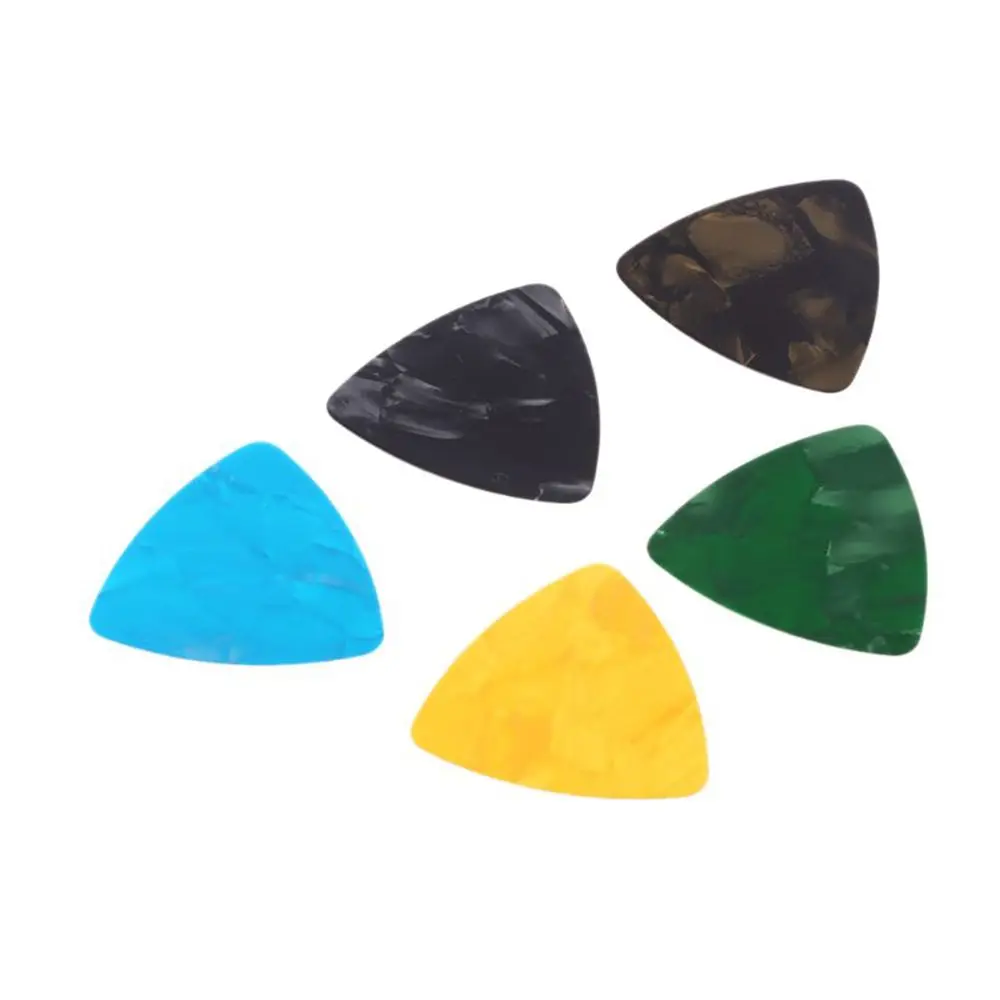 Random Color 0.46mm Instruments Antislip Guitar Pick Plectrum Guitar Accessories Celluloid