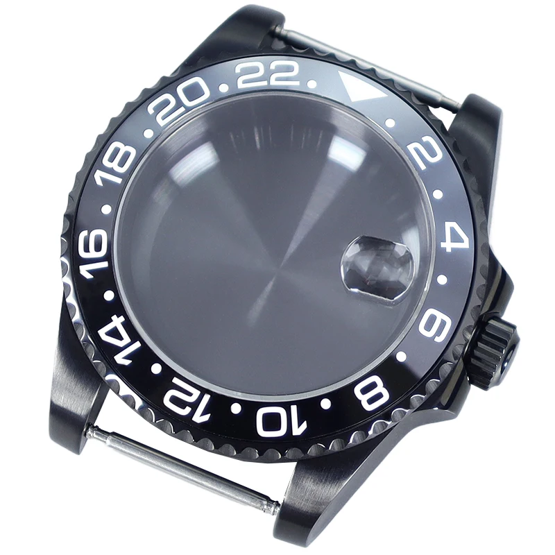 

Black 40mm Watch Men Diving NH35 case SUB Ceramic bezel For Seiko NH35 NH36 Eta 2824 Miyota 8215 28.5mm Dial Sapphire Submariner