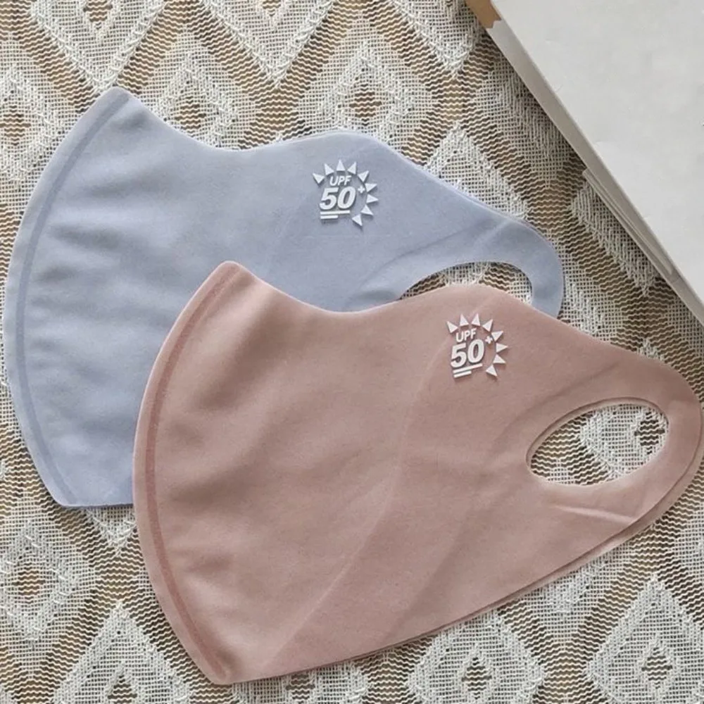 หน้ากากผ้าไหมน้ำแข็งกันยูวีขายดีหน้ากากบังแดดระบายอากาศได้ป้องกันละอองเรณูแบบบางมากผ้าคลุมหน้ากีฬากลางแจ้ง