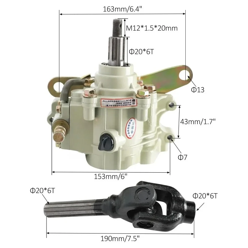 Reverse Gear Box Assy Transmission for 150/200/250/300cc ATV Quad Go Kart quad