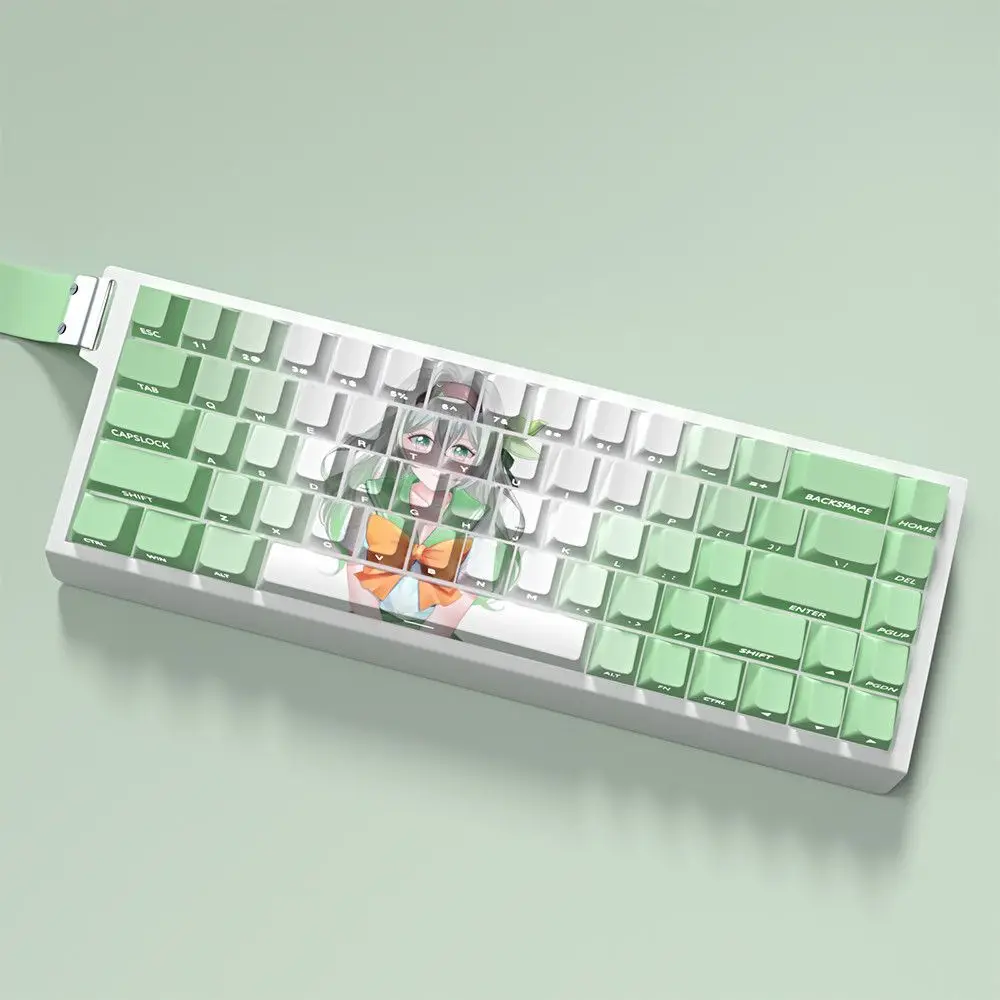 Honkai: Star Rail Firefly Keycaps Dye-Sub Side Engraved Light Transmission for Magnetic Axis Mechanical Keyboard 60/63/64/68
