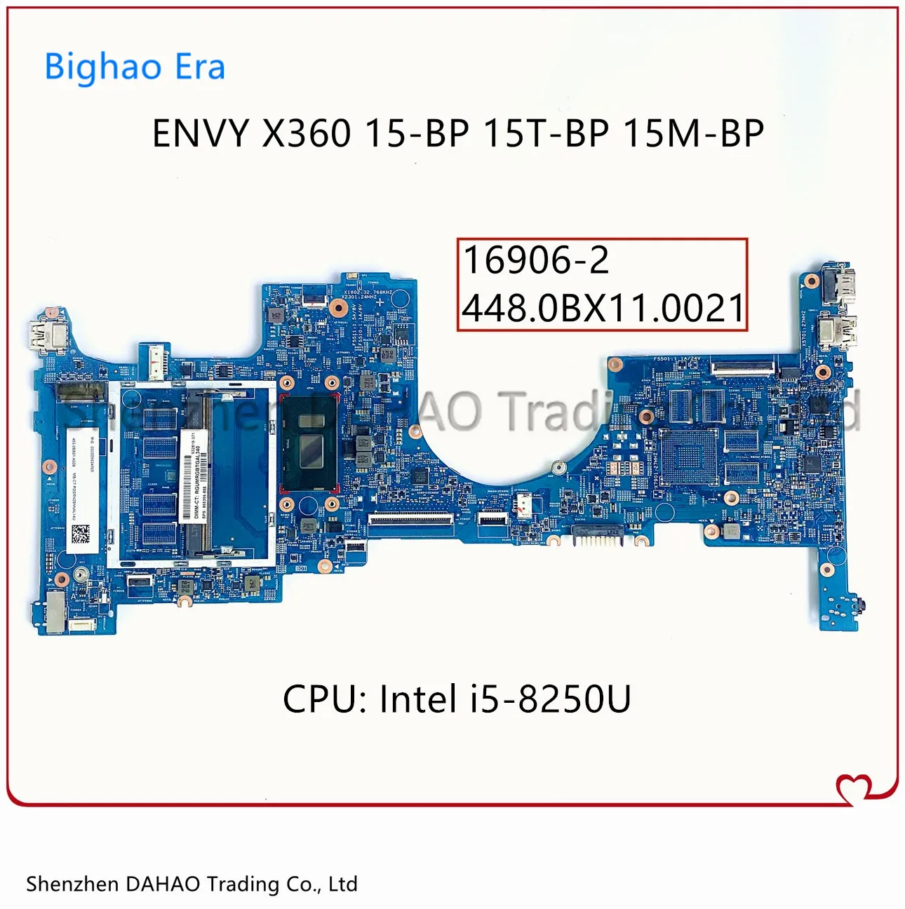 

For HP ENVY X360 15-BP 15T-BP 15M-BP Laptop Motherboard With i5-8250U CPU DDR4 448.0BX11.0021 16906-2