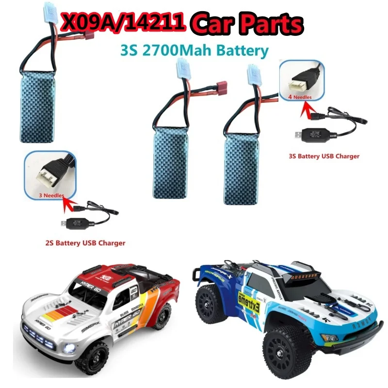 

X09A 11,1 В 3S 2700 мАч Battey MJX 14211 Аккумулятор 14211 X09A Автомобильный аккумулятор Запасные части 3S USB Зарядное устройство 2S USB Зарядное устройство Автомобильные аксессуары