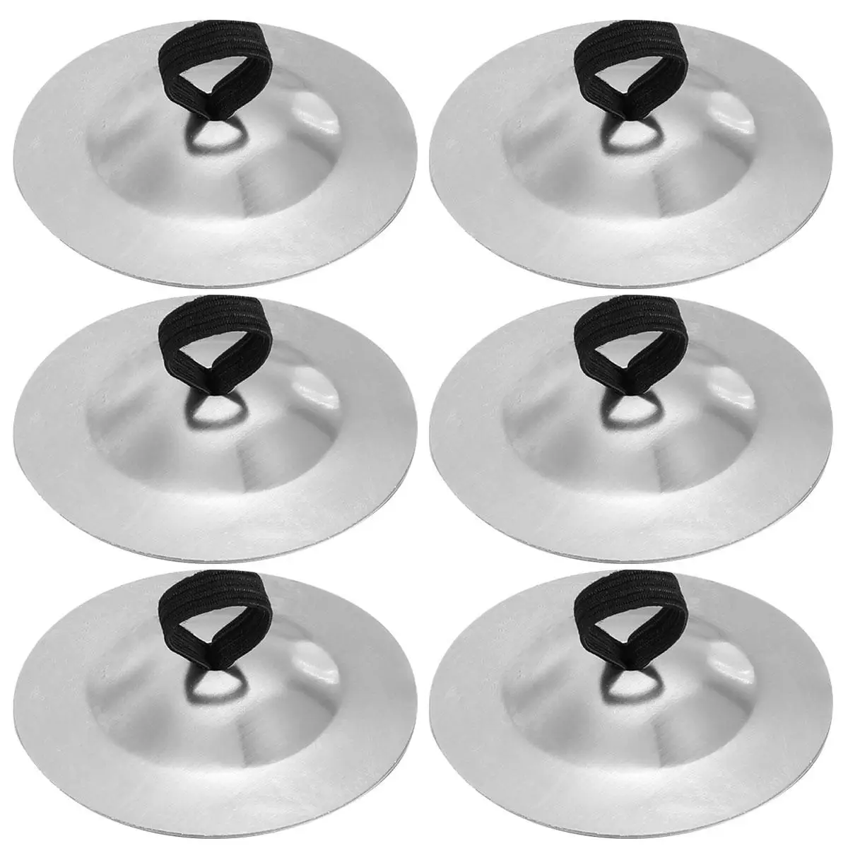 6 Pcs Copper Finger Cymbal Cymbals Belly Dancing Symbol Percussion Instrument Triangle Musical Child