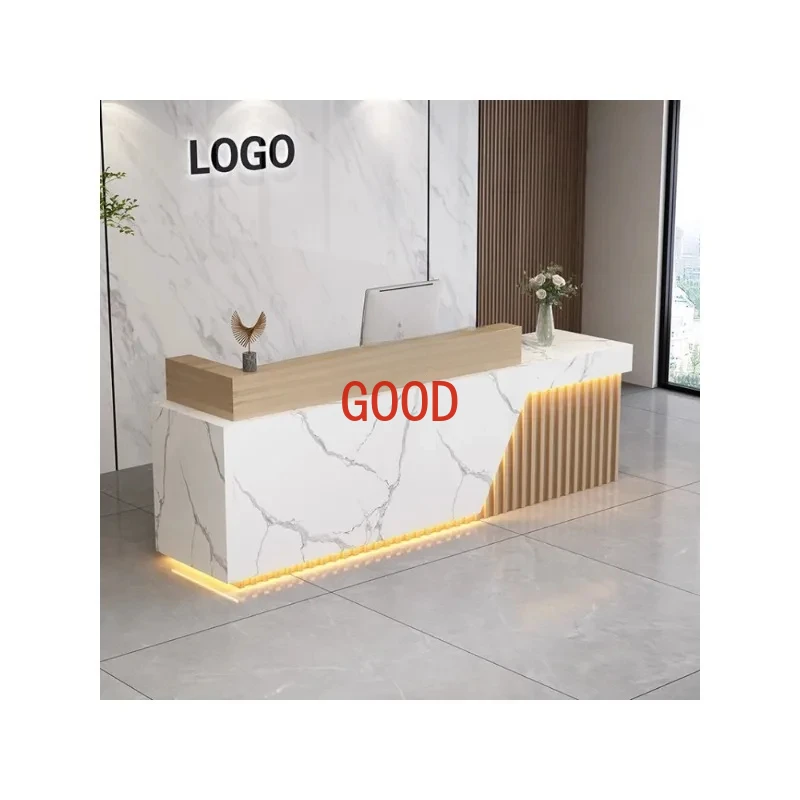 

Cashier Simple Modern Beauty Salon Pavilion of Regimen Reception Desk Company Front Desk Training Institution Bar Counter