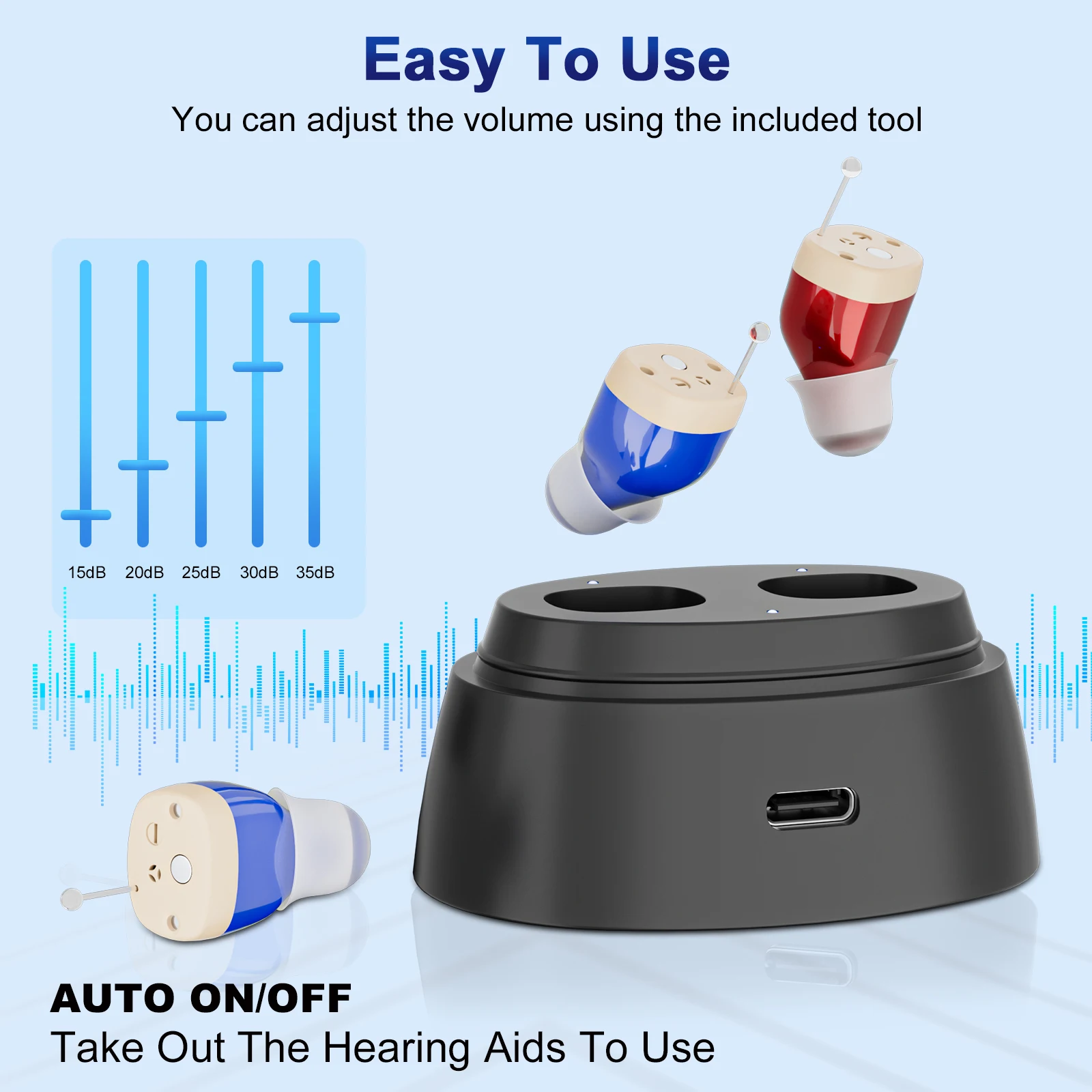 1 Pair Invisible He…