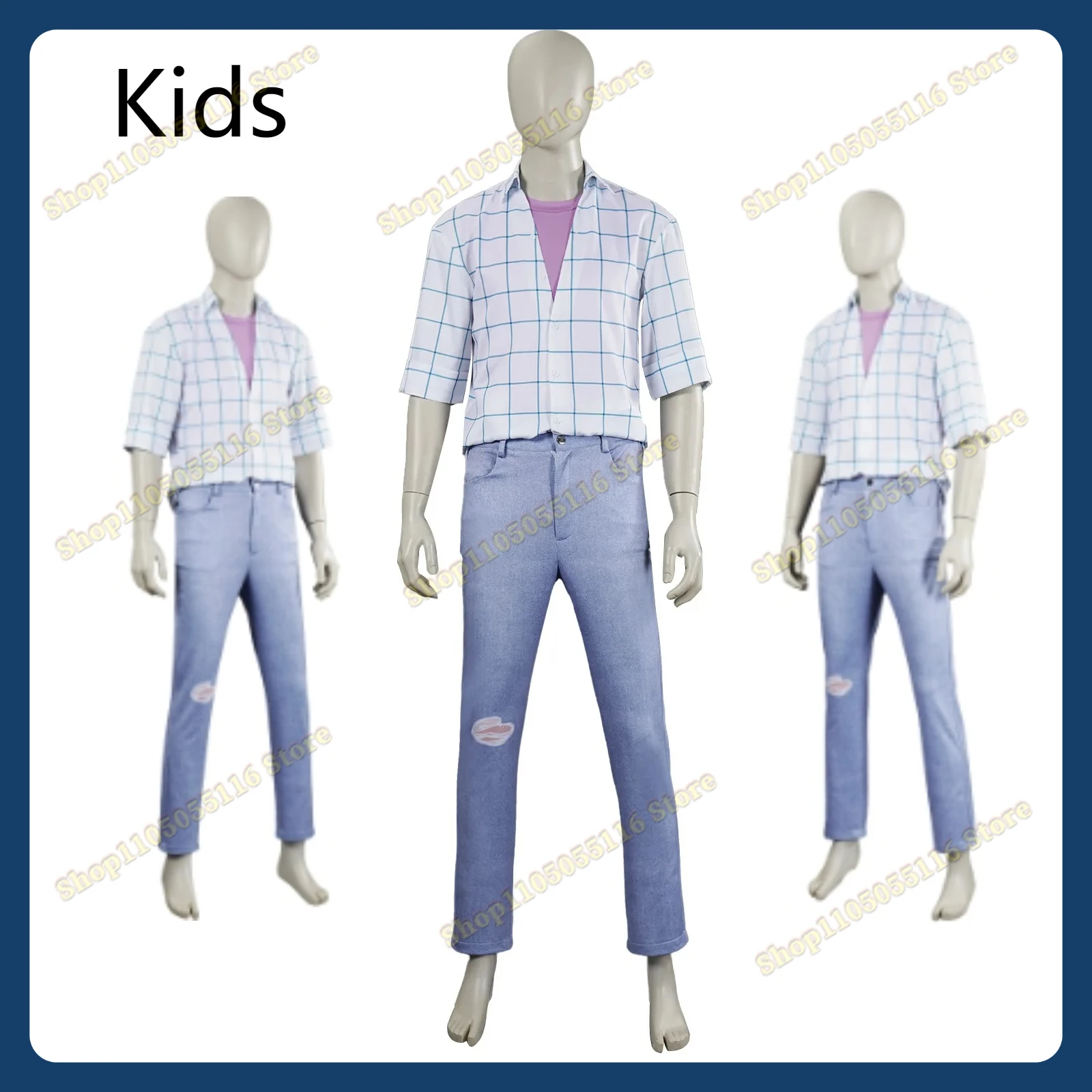 

2025 Saja Boys Cosplay Jinu Cosplay Costume Kpop Demon Hunters Men Baby Cosplay Top Shirt Pants Full Set Halloween Roleplay Suit