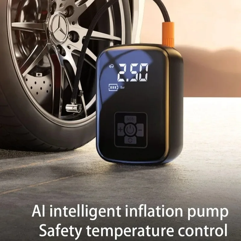 

Wireless Car Air Compressor Air Pump Electric Tire Inflator Pump For Motorcycle Bicycle AUTO Tyre with Digital Display