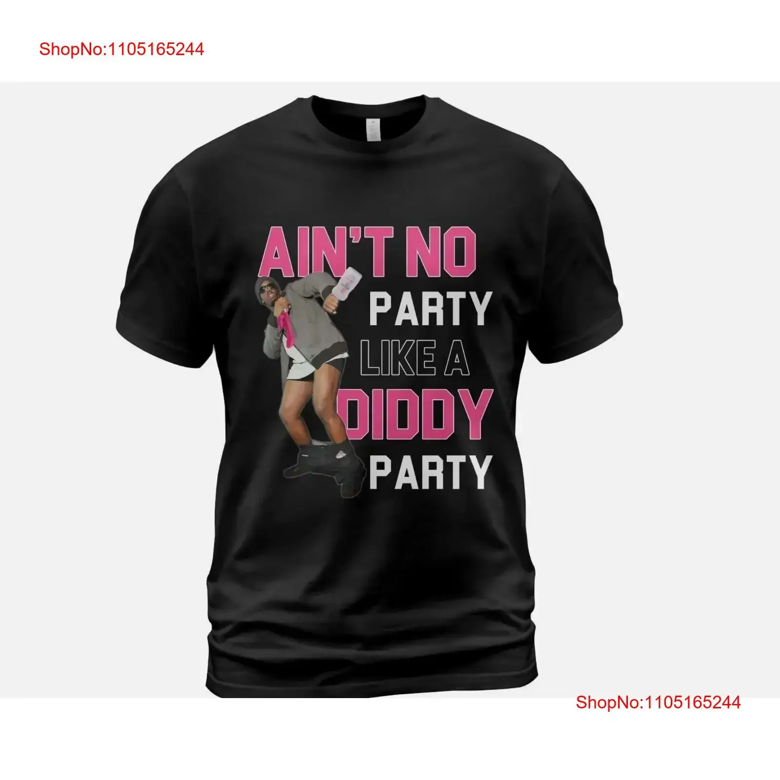 ديدي تي شيرت ليس هناك حفلة مثل الراب الهيب هوب 2024 S 5XL خمر غسلها أوم عادية أنيقة مصمم الملابس مريحة