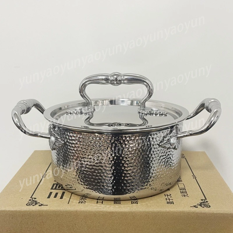 304 3-Layer Steel Personal Hot Pot Portable Gas Stove for Indoor & Outdoor UseGoods