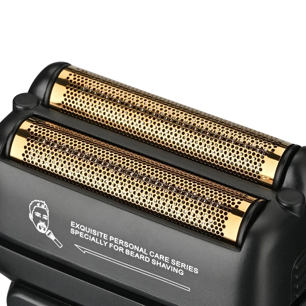 WMARK NG-7982 9000 دورة في الدقيقة الفولاذ المقاوم للصدأ محفور التيتانيوم مطلي شفرتين شبكة الحلاقة الكهربائية الرجال المقص آلة قطع الشعر