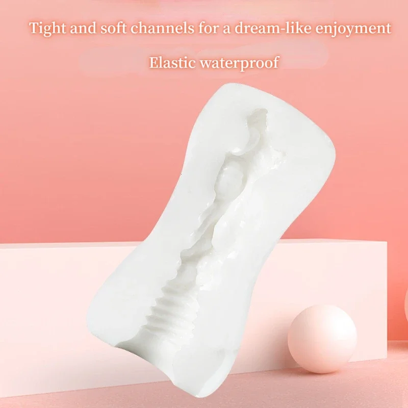 Male Portable Masturbator Cup TPE Adult Sex Toys For Men Soft Vagina Anal Masturbator Sex Products Portable Penis Trainer