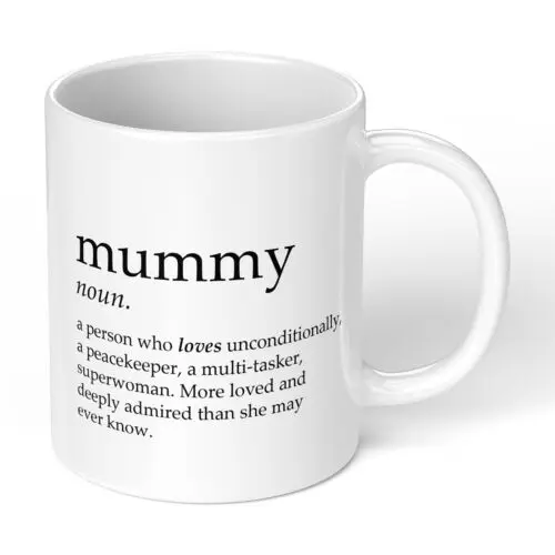 Mothers Day Mug Birthday Auntie Grandma Nan Gift Mummy mum Her Coffee Tea Noun