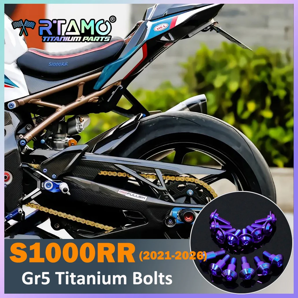RTAMO Gr5 Titan Schrauben Kettenrad Mutter Hintere Pedal Bremsscheibe Bremssattel Pin Hinterachse Motoröl für BMW S1000RR Modifikation Reparatur