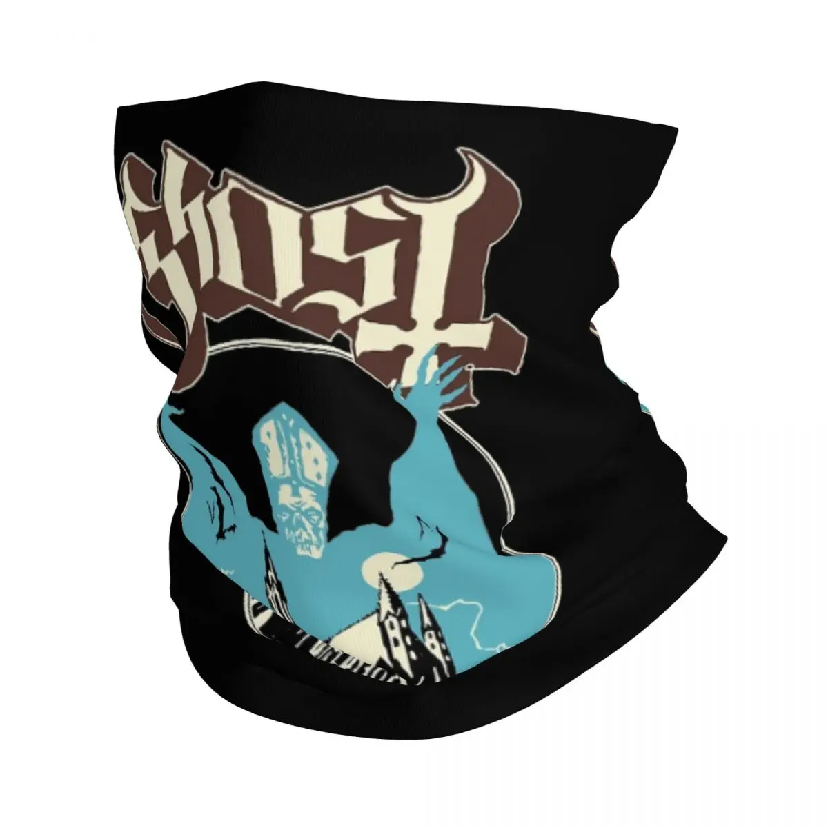 

Ghost Band Bandana Neck Cover Printed Die Music Wrap Scarf Warm Face Mask Running Unisex Adult Winter