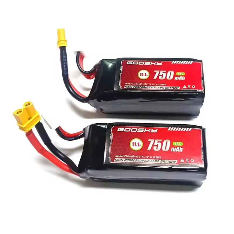 Batterie Goosky pour hélicoptère S2, accessoires de batterie d'origine, Batteries au Lithium 750mah, pièces d'avion
