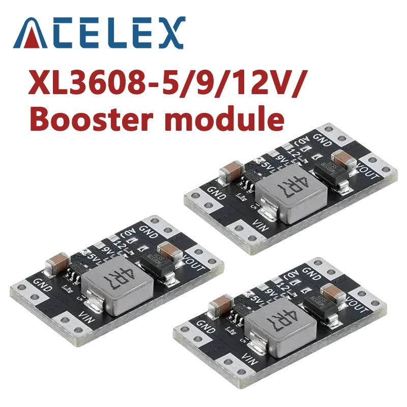 XL3608 5V 9V 12V 2A Mini DC-DC Step Up Booster Switching Power Supply Module Switch Board 2.5V-11.5V Input Voltage