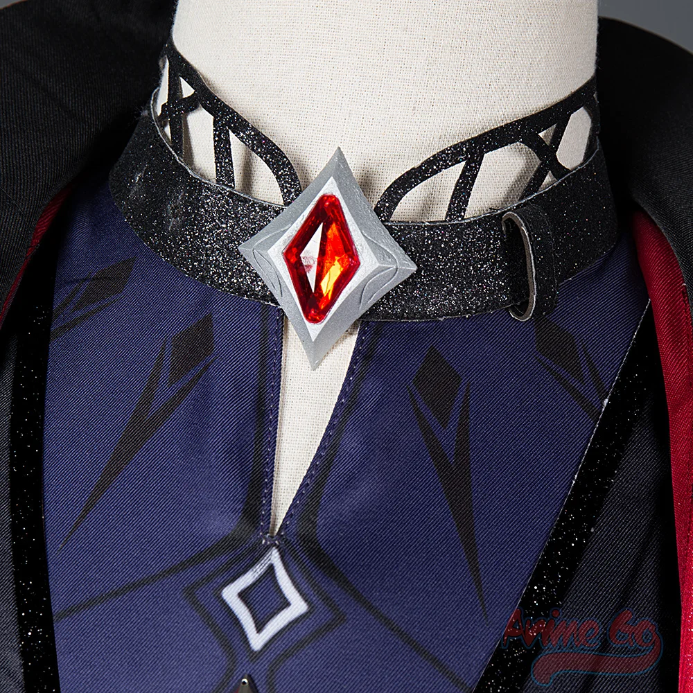 Diluc Genshin Impact Cosplay Costume Rouge Fréquence de Nuit Jeu Peau plis Jouer Uniforme Tenues C02950-A