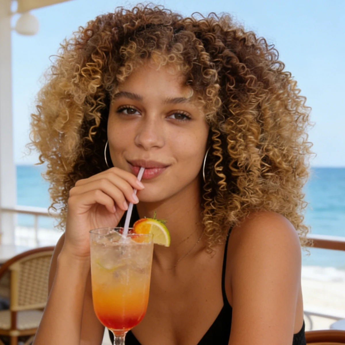 

Afro Curly Wig with Bangs 16 Inch Short Synthetic Afro Wig Kinky Curly Wigs for Women Shake and Go Wigs for Daily And Party Use