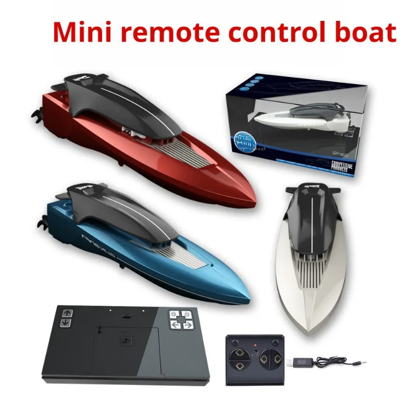 

Cross-border Children's 2.4G Wireless Remote Control Boat Water Racing Mini Speedboat Electric Sailing Model Children's Toy