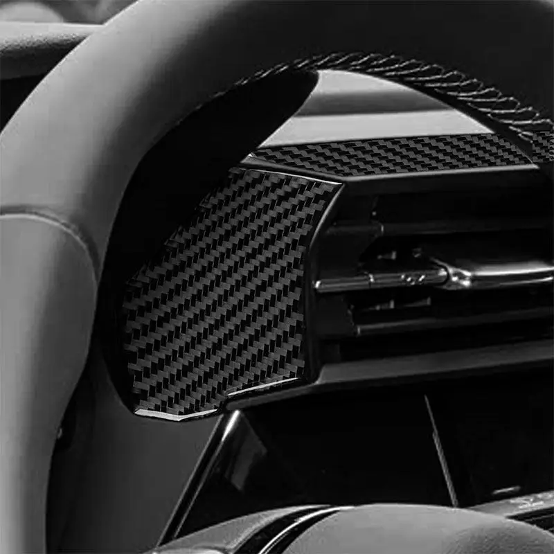 4pcs Car Interior Accessories Left Right Air Outlet Panel Trim For Audi A3 8Y S3 2021 2022 2023 2024 2025 Soft Carbon Fiber