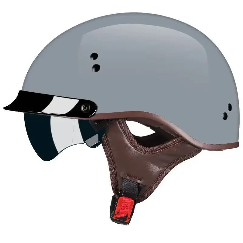 Kask motocyklowy Casco Moto Half kask niemiecki klasyczny kask Moto Retro Capacete De Moto