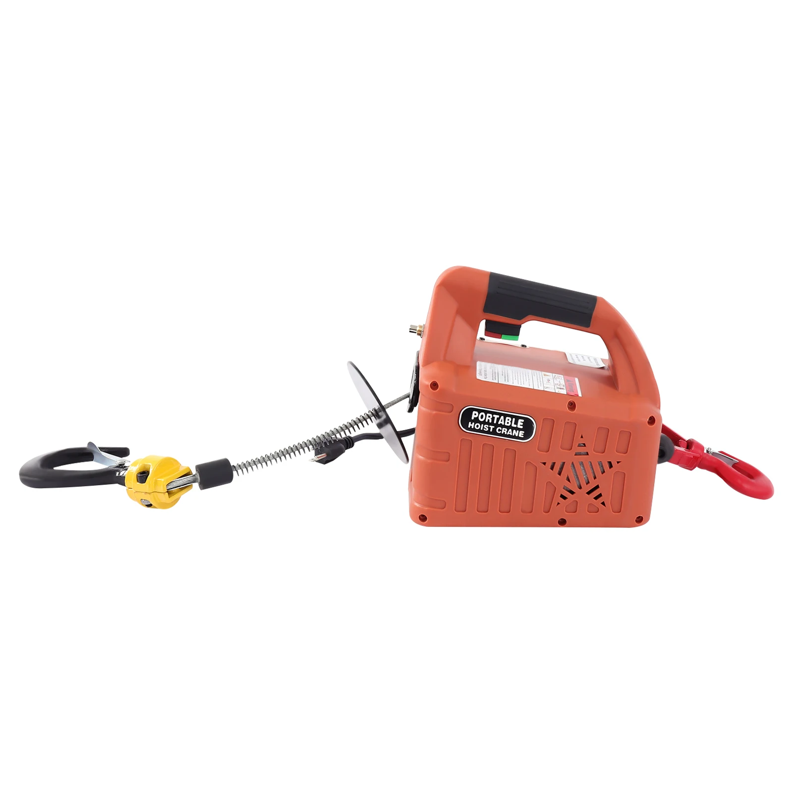 

3-in-1 1100LBS 110V Electric Hoist Winch Portable Crane Wireless Remote Control With Lifting Speed 5m(16ft)/min