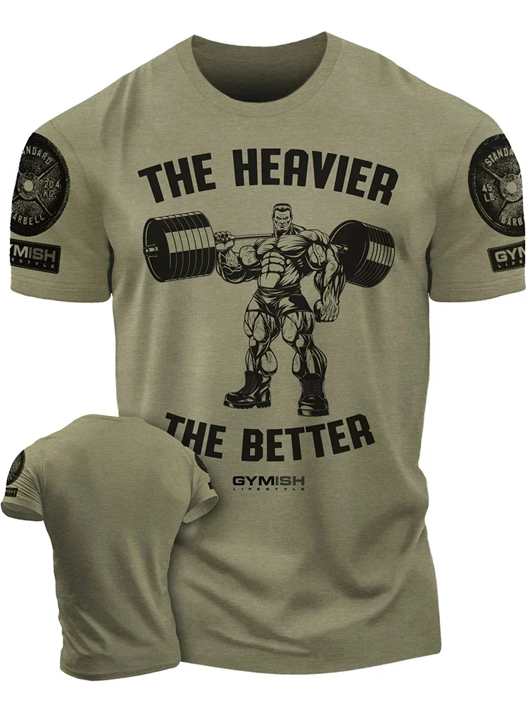 3D Printing Deadlift Heck Yes Gym T-Shirt High Quality Cotton Casual Men's Short Sleeves Top Muscle Man Tough Guy T-Shirt