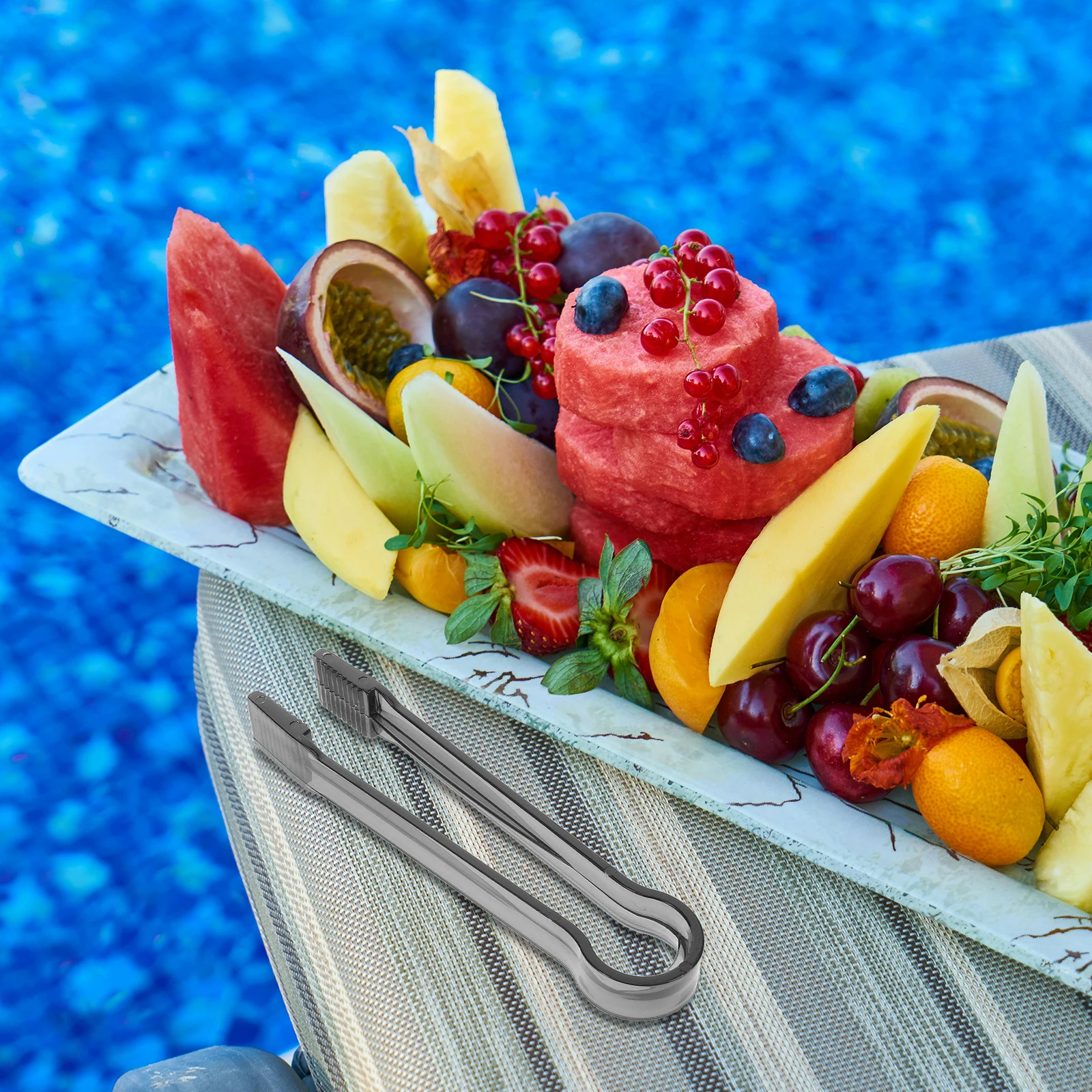 

15Pcs Plastic Ice Tongs Sturdy Material Mini Tongs for Serving Appetizers Pastries Finger Foods Party Buffet Tools