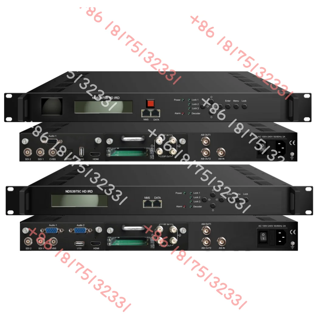 

NDS3975C DVB-S2 HD IRD DVB-S2/S2X to HEVC/H.265 Decoder, H.265 IRD, HEVC IRD Dual Audio