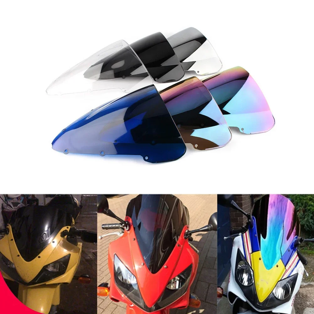 Motorcycle Double Bubble Windshield Deflector Protector Wind Screen For Honda CBR 600 F4I CBR600 2001-2004 2005 2006 2007 2008