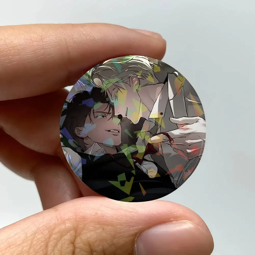 لطيف مانغا Codename Anastasia شارة مخصصة الخاصة صفيح دبابيس الليزر الرسم دبابيس ملحق هدايا للبنين بنات #5