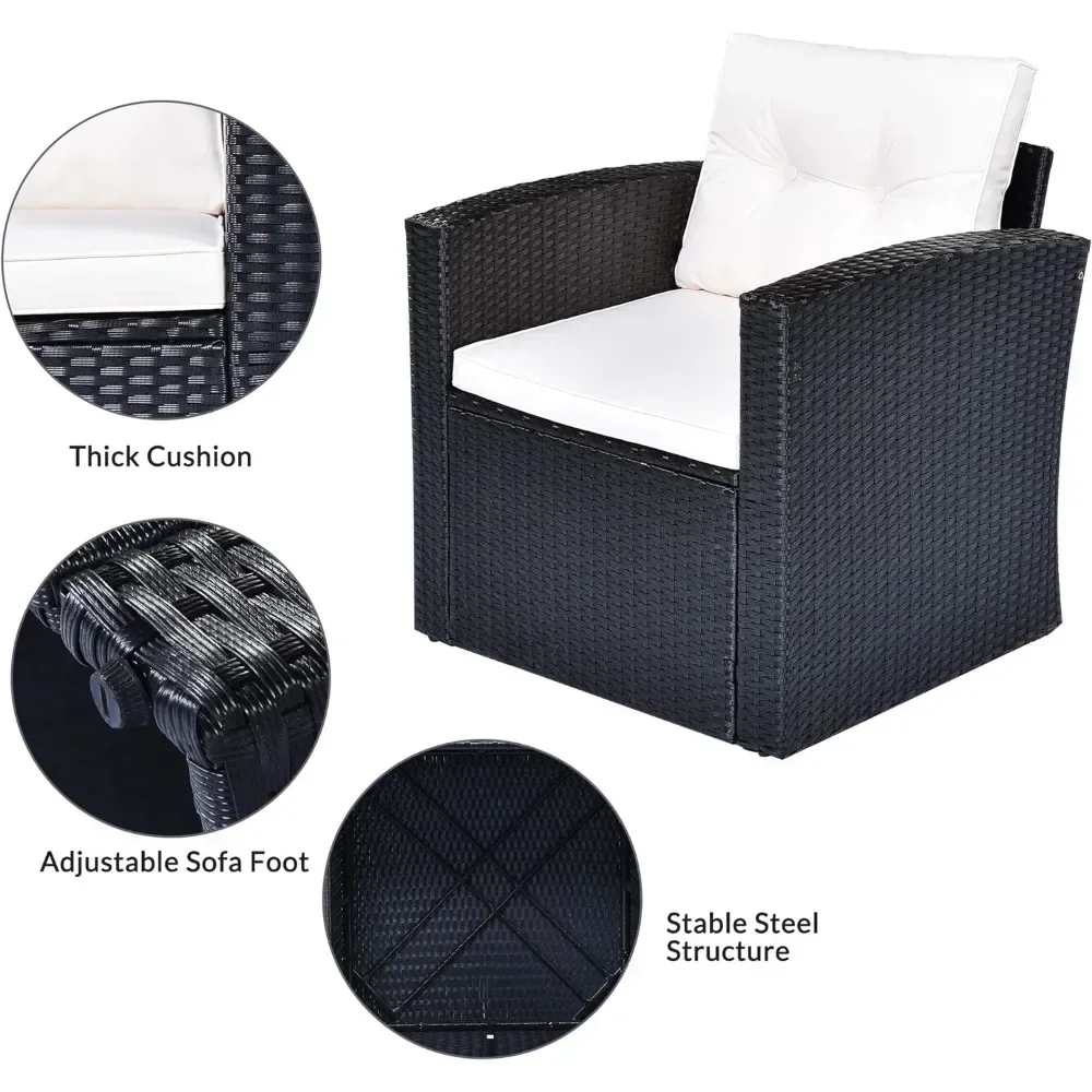 

Наборы уличной мебели из ротанга, коричневые пуфики, набор садовой мебели, обеденный стол на открытом воздухе, секционный журнальный столик, диваны