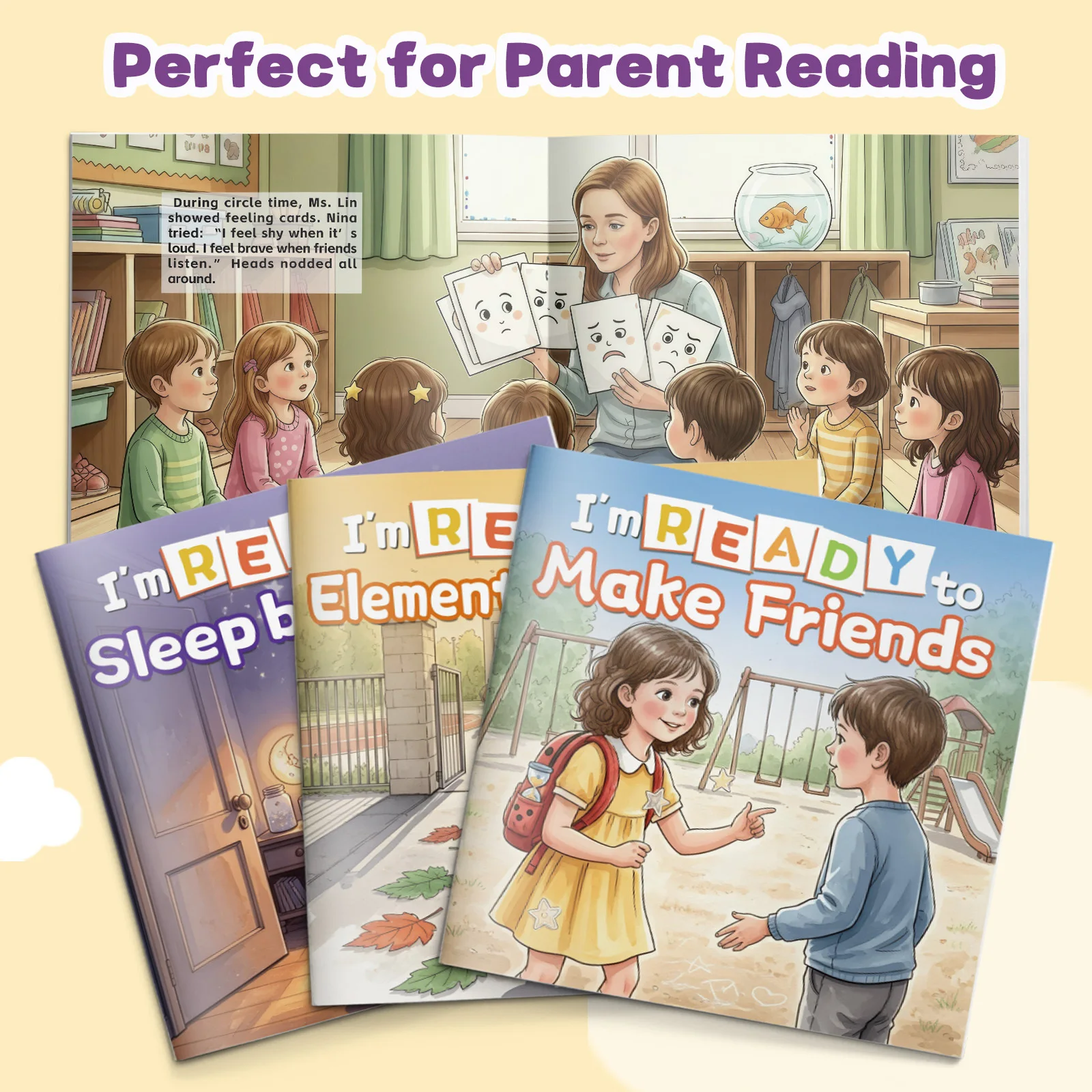 3Books Children's Preparation Picture Books Series: Social Emotional Learning Storybooks