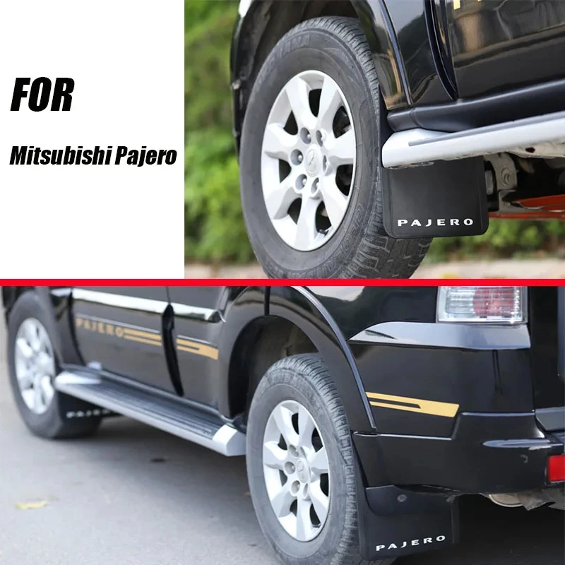 For Mitsubishi Pajero Mud flaps mudguards fenders Mud flap splash guard car accessories auto styline Front Rear 4 pcs 2007-2020