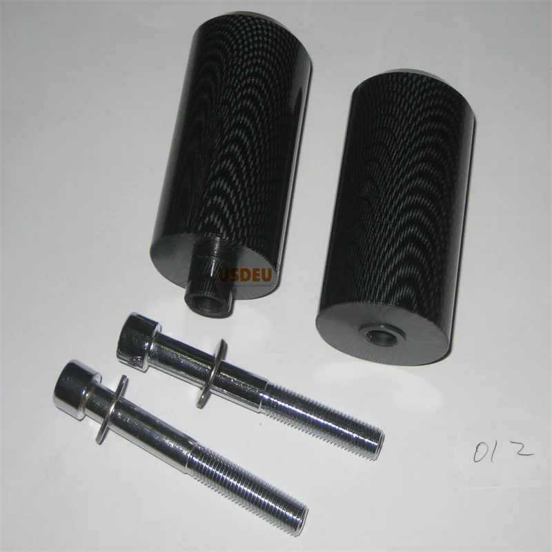Защитные ползунки рамы USDEU для Yamaha YZF600R 1996, 1997, 1998, 1999, 2000, 2001, 2002, 2003, 2004, 2005, 2006, 2007, черное углеродное волокно