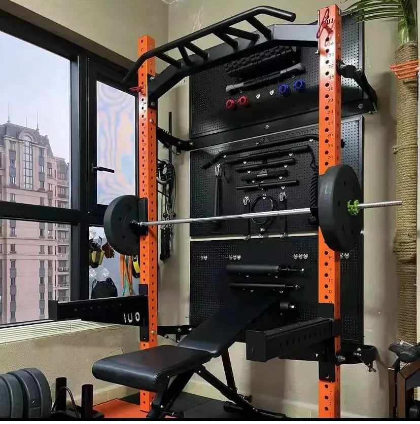 

Многофункциональный складной тренажер AiroGym для бодибилдинга и силовых тренировок (стойка для приседаний)