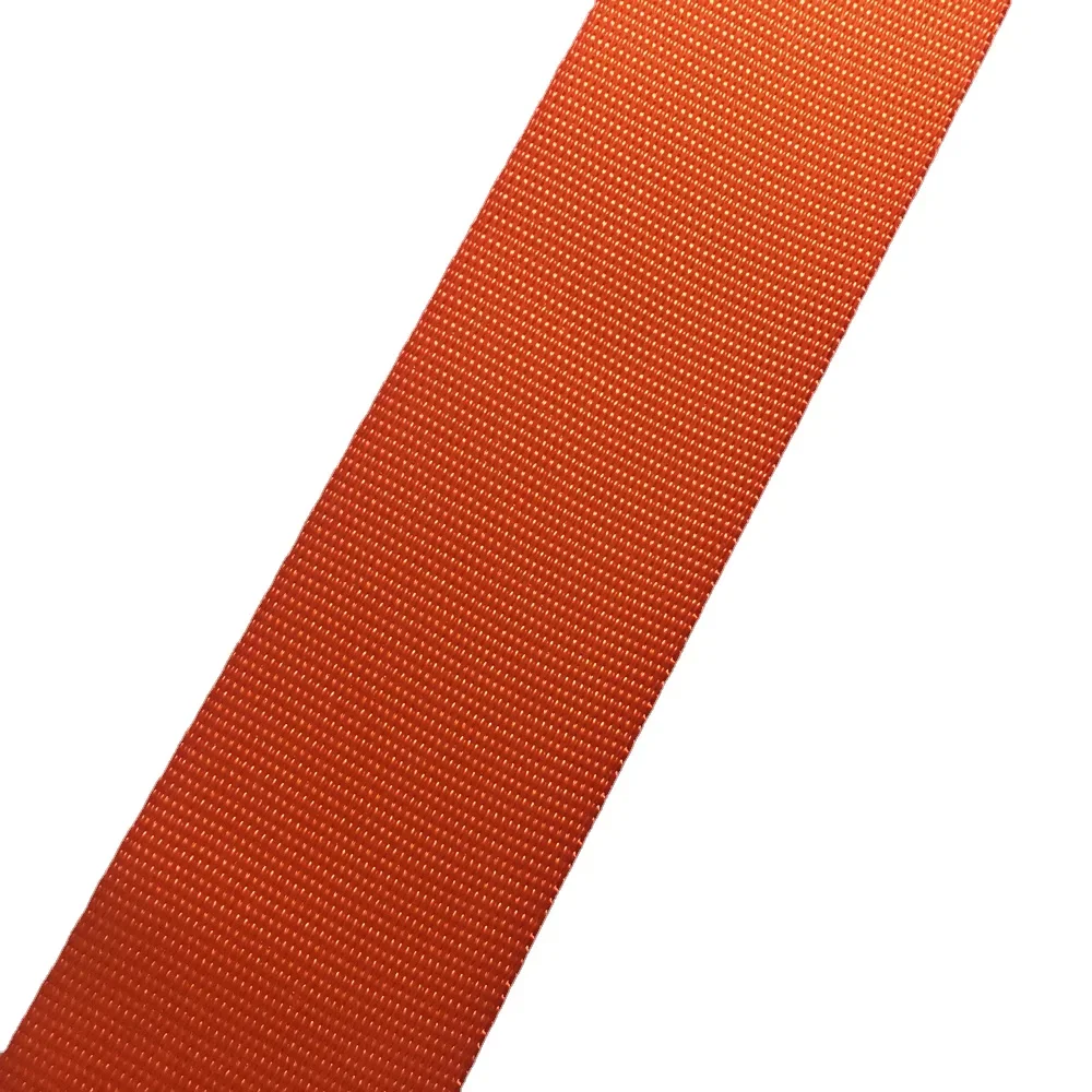 Car Seat Belt Accessories Orange Webbing Plain weave ribbon Personalized Modification Seat Safety Belts 3.5/10/15/30 Meters