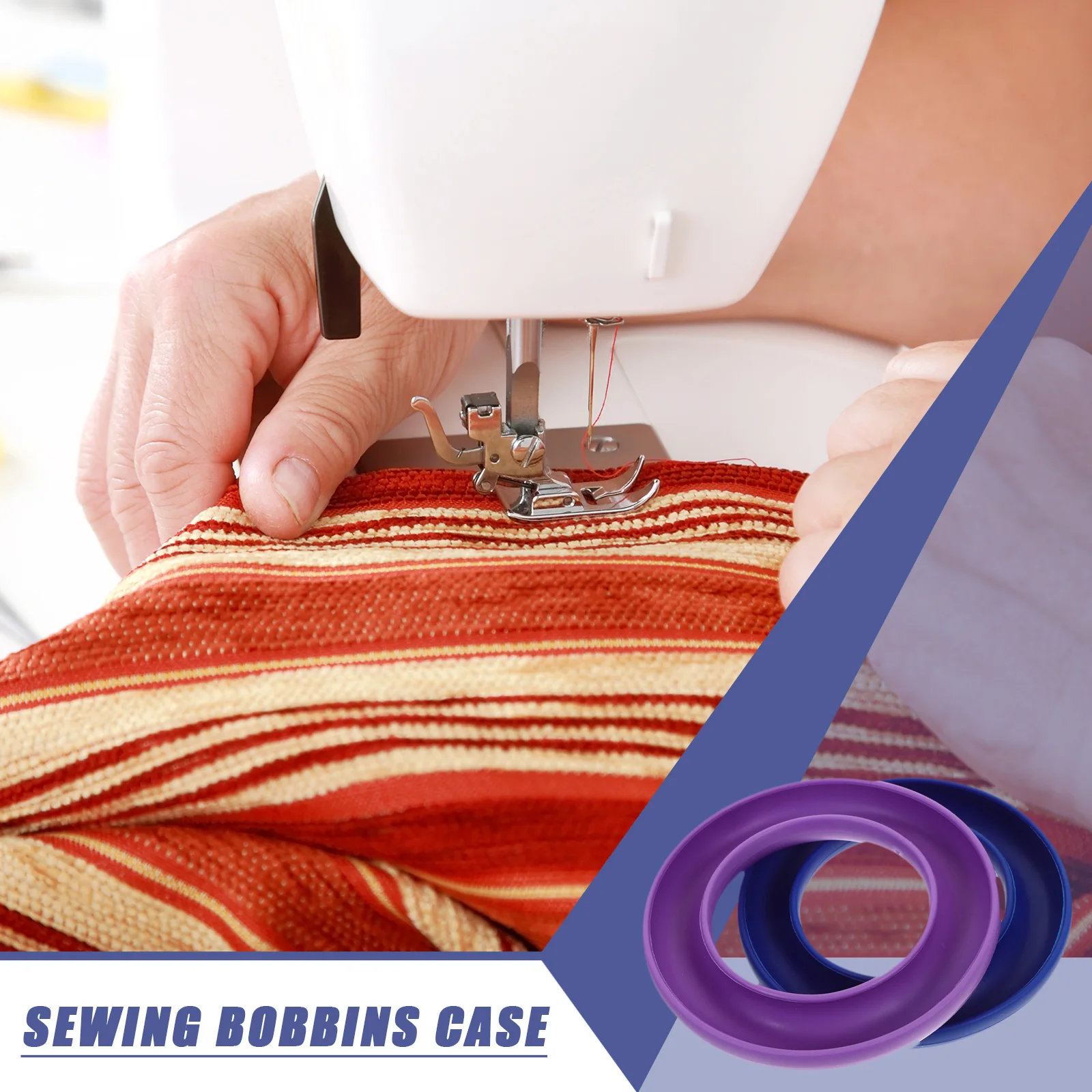 

2 pcs Silicone Bobbins Case For Sewing Machine Fit Most Old Fashioned Domestic Bobbins Dustproof Storage Box Sealing Container