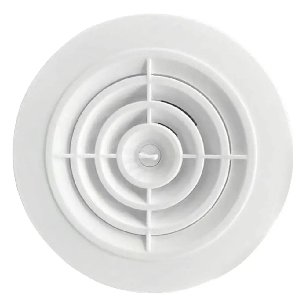 Round Adjustable Exhaust Vent Cover ABS Strong Wear-Resistant Soffit Ceiling Vent Deflector Soffit Vents Exhaust Fan Cover