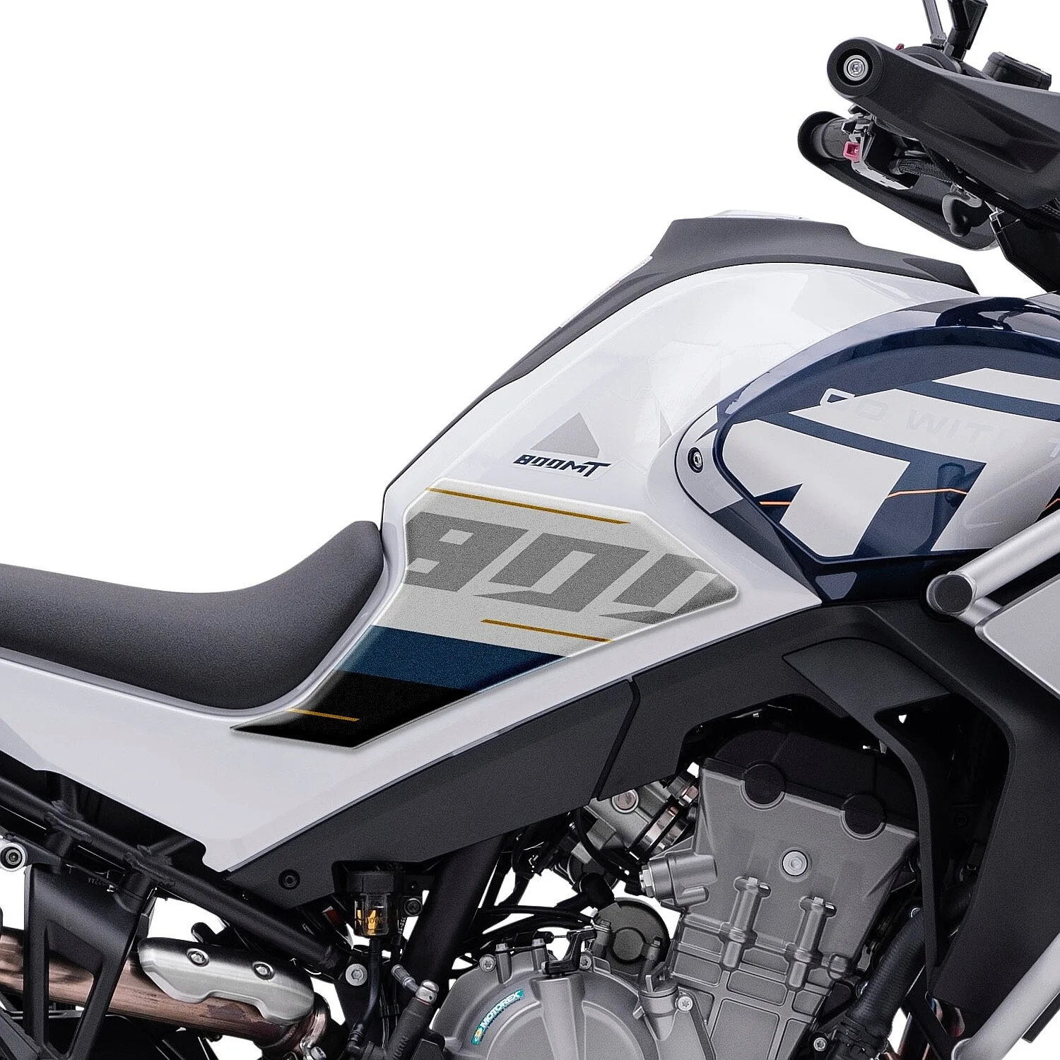 Motorcycle Anti Slip Side Traction Pads Tank Pad Decals Stickers For   CFMoto MT800 Explore 2023