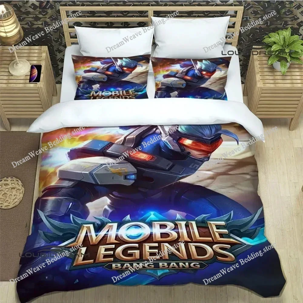 Bedding Decor Mobile Legends Bang Bang Bedding Sets Exquisite Bed Supplies Set Duvet Cover Bed Comforter Set Bedding Set Luxury