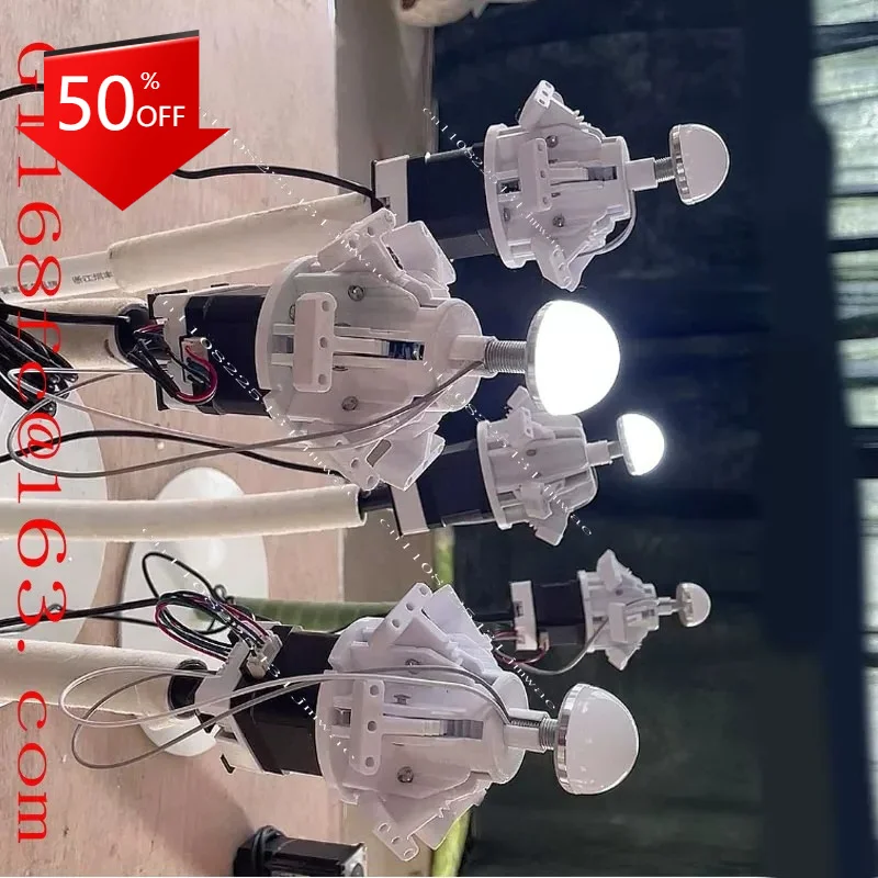 A142 Wedding Mechanical Flowers Automatic Open Closing Motor Glowing Motor Simulation Flower Opener Artificial Flower Control